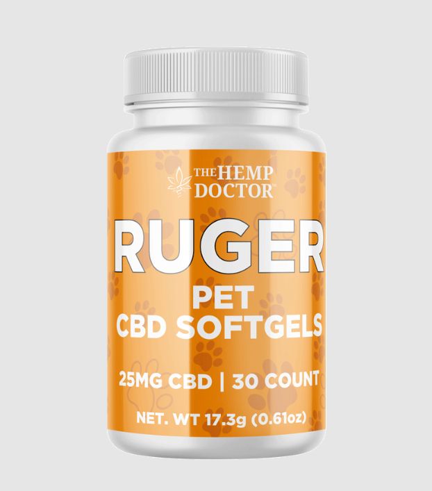 Pet CBD Softgel Capsules 25mg | RUGER