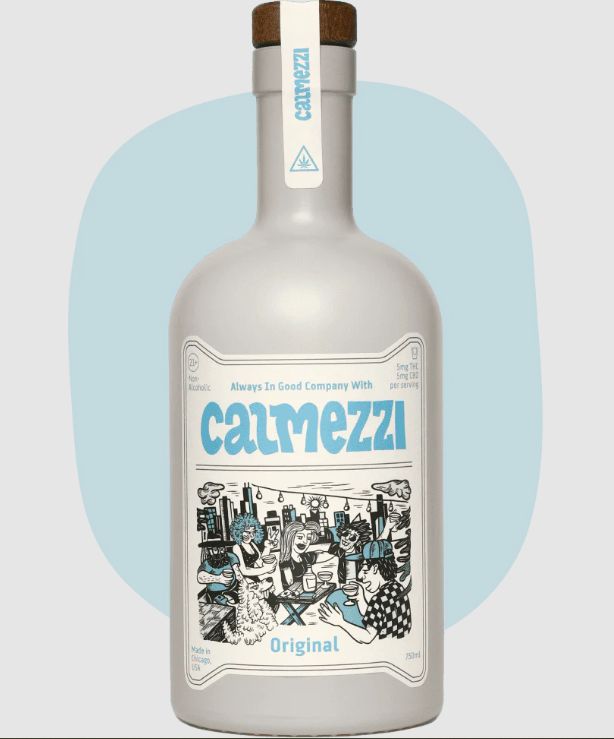 Calmezzi THC- Infused Spirit Beverage - 85mg THC 85mg CBD/750ml