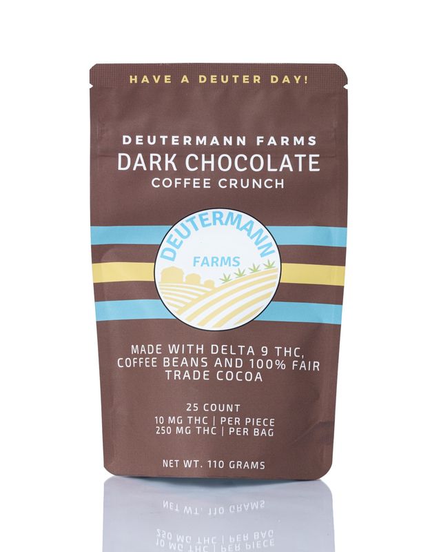 Deutermann Farms Delta 9 Dark Chocolate Coffee Crunch - 10mg/pc