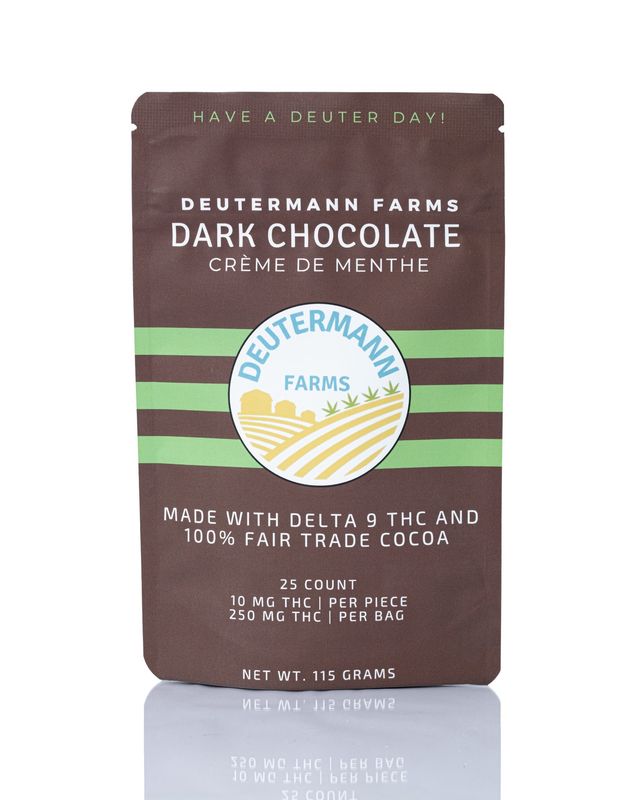 Deutermann Farms Delta 9 Mint Dark Chocolate - 10mg/pc