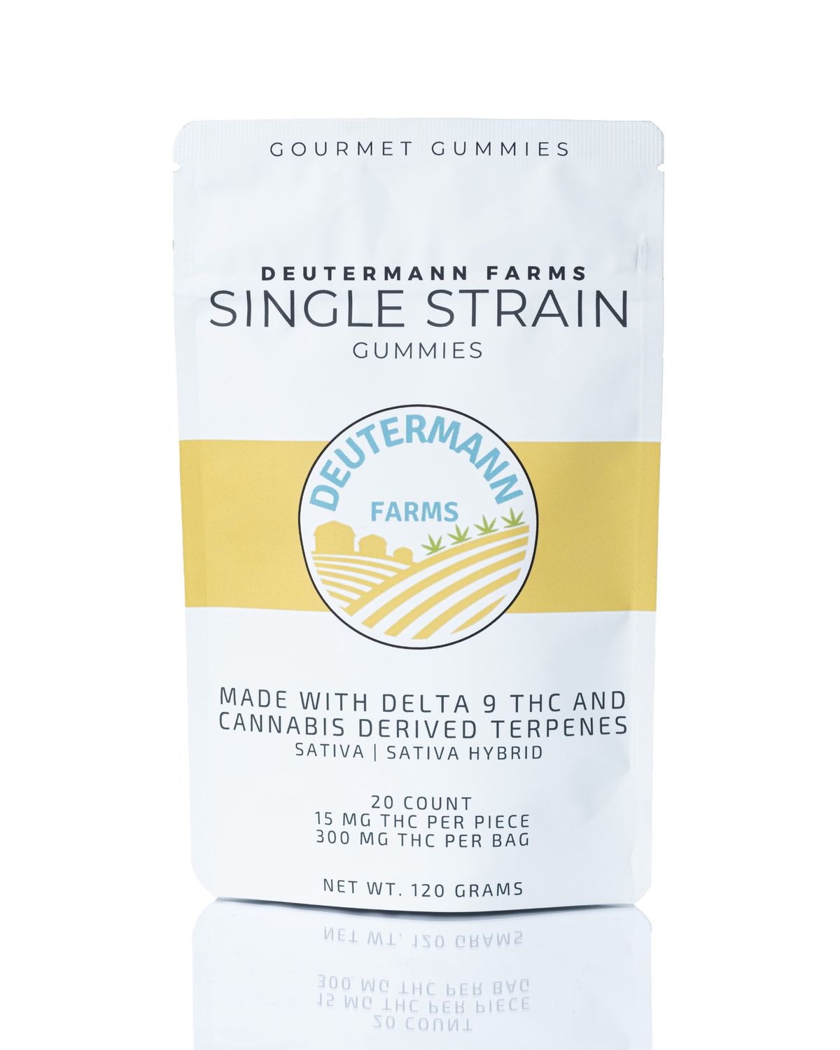 Deutermann Farms Delta 9 Single Strain Gummies - 15mg, Flavor: Sativa