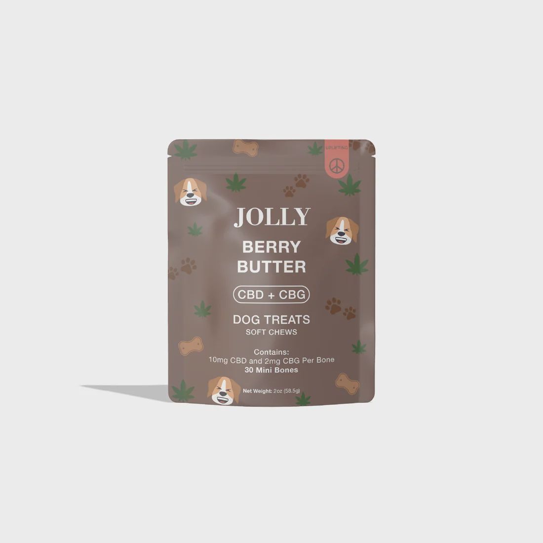 Jolly | Berry Butter Dog Treats 10mg CBD 2mg CBG - 30ct.