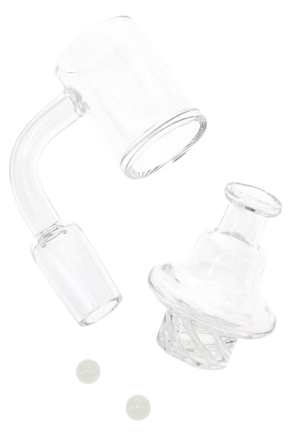 Domeless Spinner Quartz Banger Nail with Banger Beads (2mm Thickness)