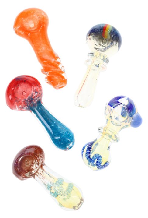 3&quot; - 3.5&quot; Colorful Glass Pipe