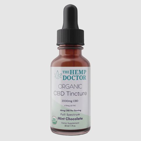 The Hemp Doctor |  CBD Tincture - 2000mg, Flavor: Mint Chocolate