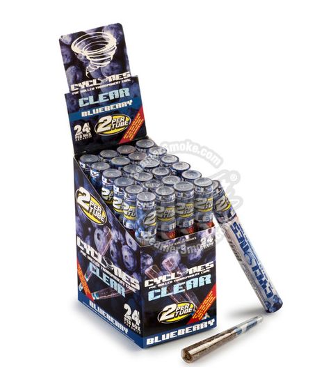 Cyclones Clear Pre-Rolled Cones, Flavor: Blueberry