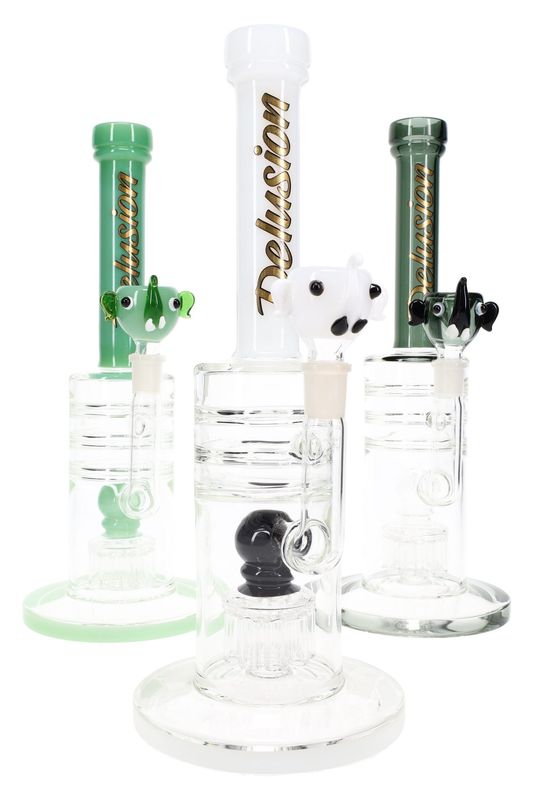 12&quot; Stemless GoG Delusion Straight Shooter Water Pipe with Tree Perc