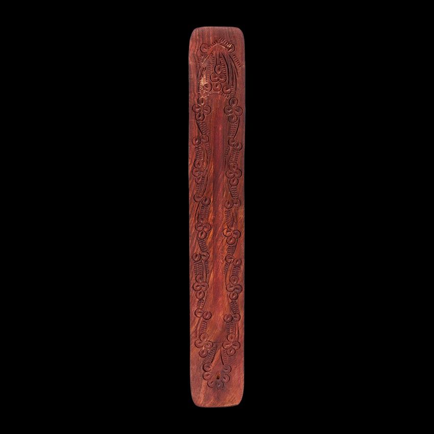 10&quot; Carved Wood Incense Holder
