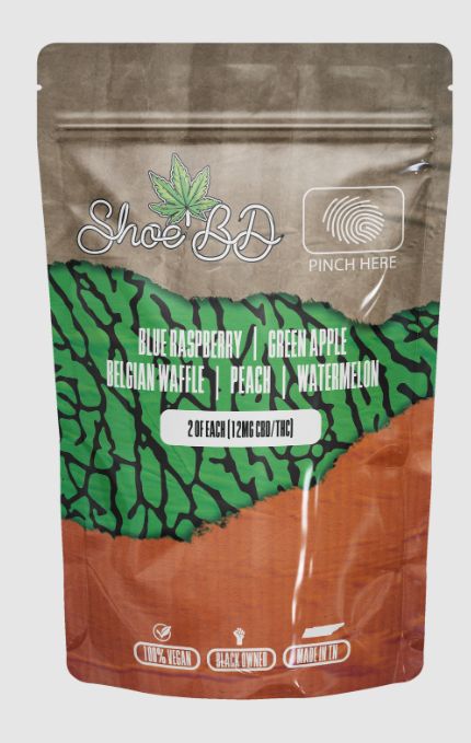 ShoeBD | 1:1 D9|CBD Gummies [12mg THC | 12mg CBD] 10ct., Flavor: 5 Flavor Pack