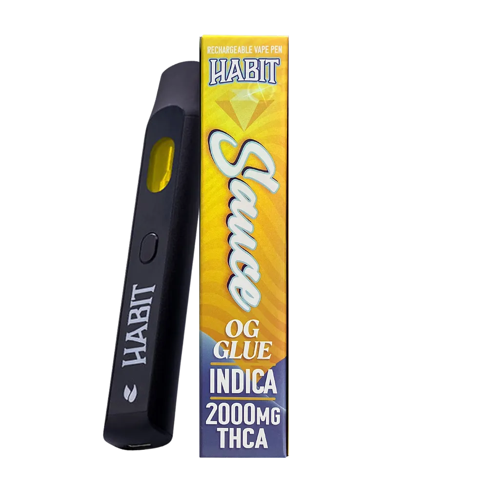Habit: Sauce | 2g  Disposable Vape, Strain: OG Glue [Indica]