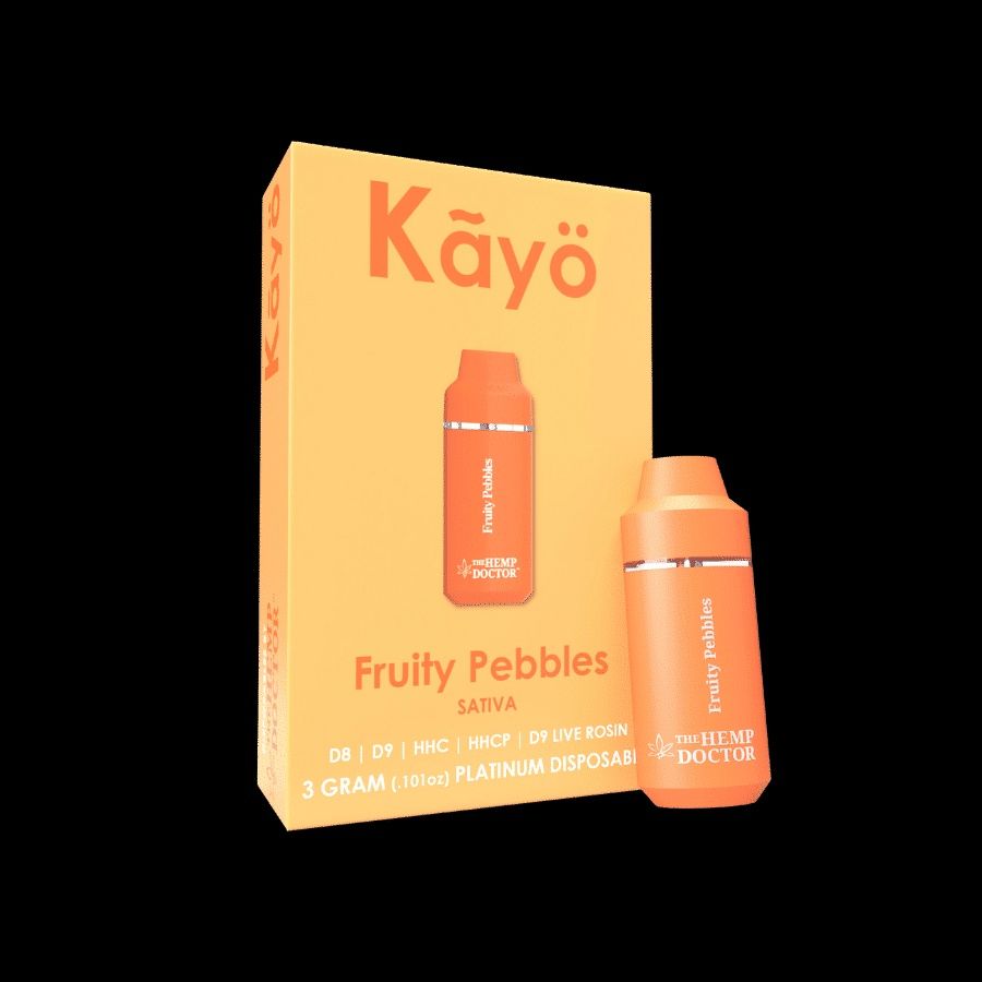 Kayo 3g Blended Disposable Vapes, Strain: Fruity Pebbles