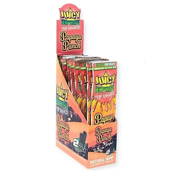 Juicy Hemp Wraps, Flavor: Papaya Punch