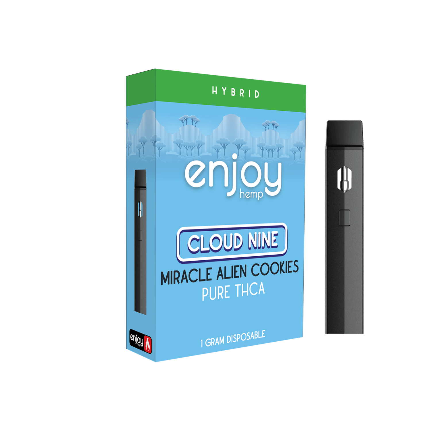 Enjoy Hemp | Live Rosin Pure THCA 1ml Disposable, Strain: Miracle Alien Cookies [Hybrid]