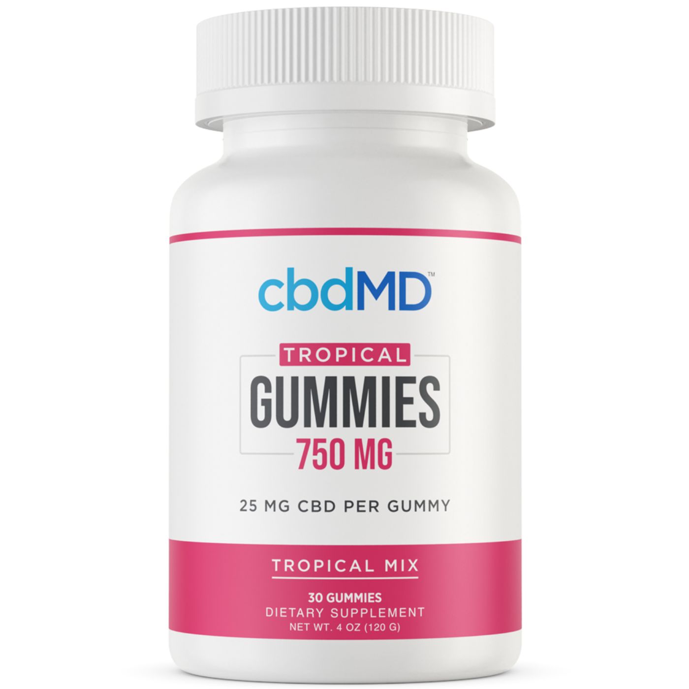 CBDMD Tropical Gummies | 750mg  30ct
