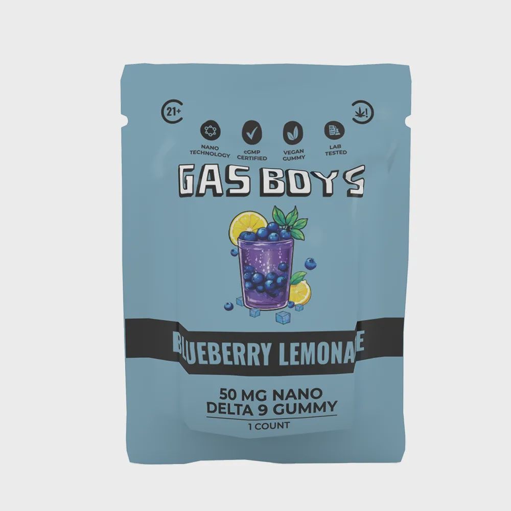 Gas Boys - Delta-9 25mg 2Ct Gummy, Flavor: Blueberry Lemonade