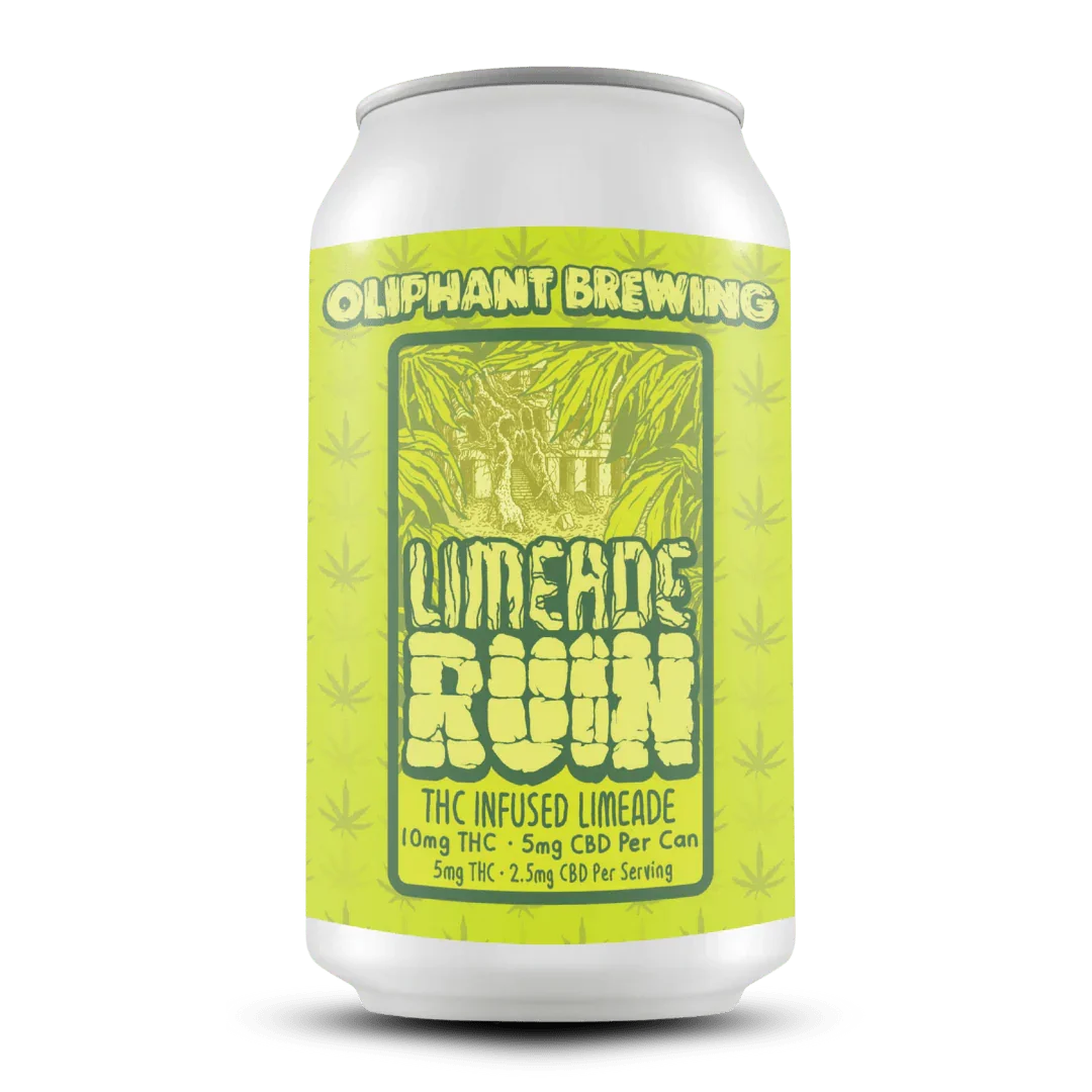 Oliphant Brewing | 10MG D9 THC Beverage, Flavor: Limeade Ruin