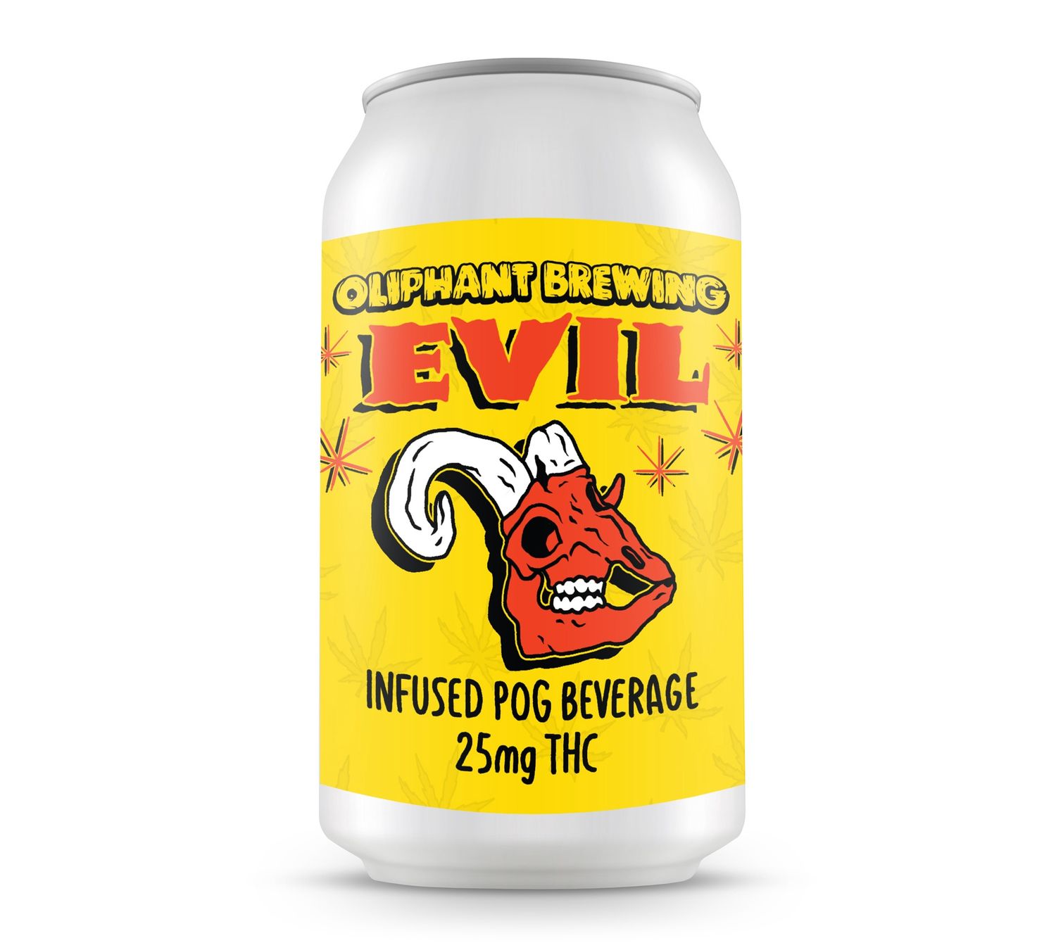 Oliphant Brewing | 25MG D9 THC, Flavor: Evil (Passionfruit, Orange, Guava)