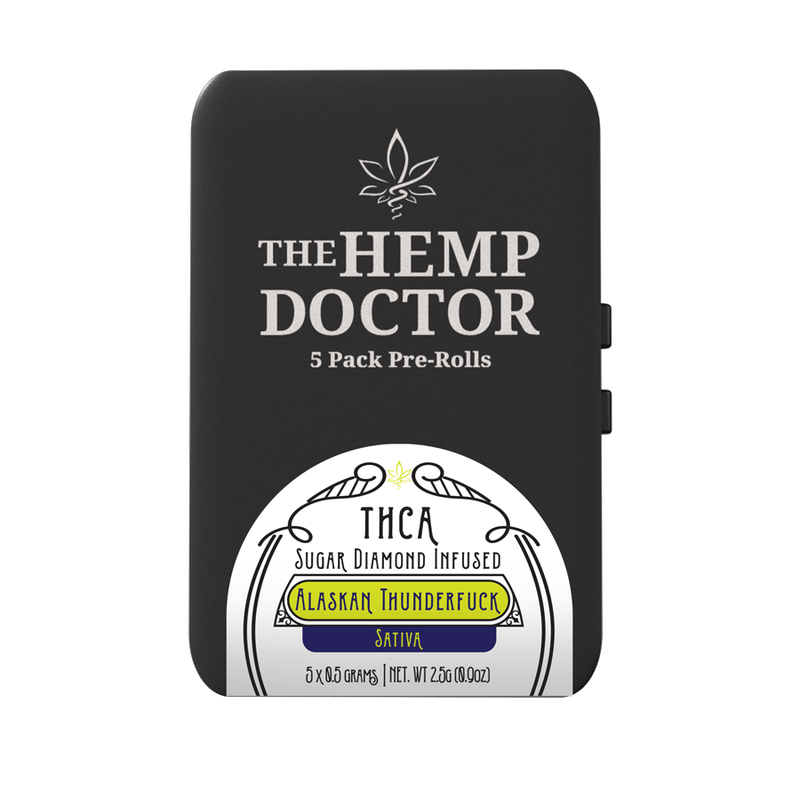 The Hemp Doctor | Sugar Diamond Infused Prerolls | 5 Pack