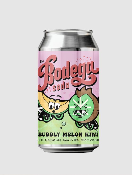 The Bodega Soda | Craft Soda | 5mg, Flavor: Bubbly Melon Kiwi