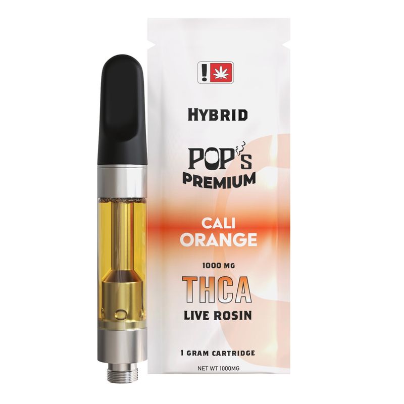 Pop's Premium Cali Orange (Hybrid) Live Rosin THCa | 1g Cartridge