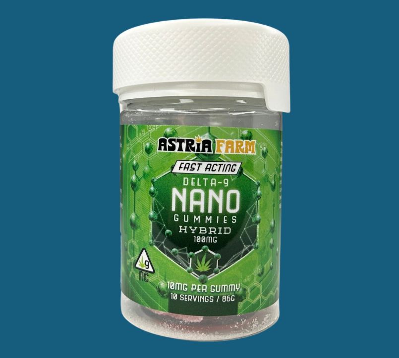 Astria Farm | Fast Acting Delta 9 Nano Gummies | Hybrid 10mg