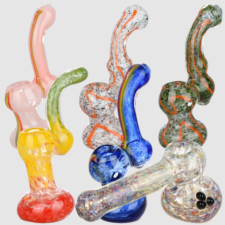 Glass Sherlock Bubbler Assorted | 5.25"