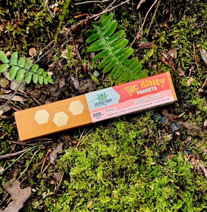 HoneyBee Hemp Farms | Nectar Haze THC 10ct. Honey Packet | 20mg packets