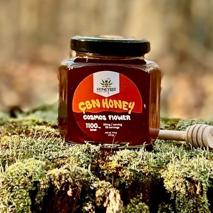 HoneyBee Hemp Farms | Cosmos Flower CBN Honey | 1100mg Jar