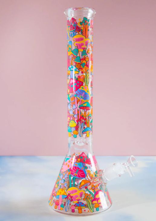 Canna Style | Colorful Mushroom Bong 16"