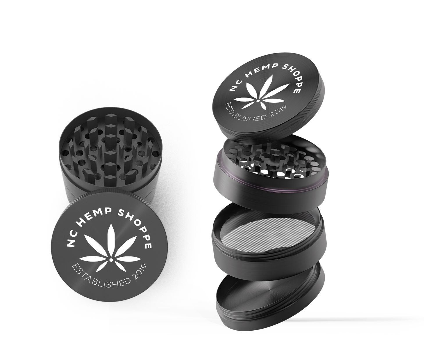 NC Hemp Shoppe Logo Grinder