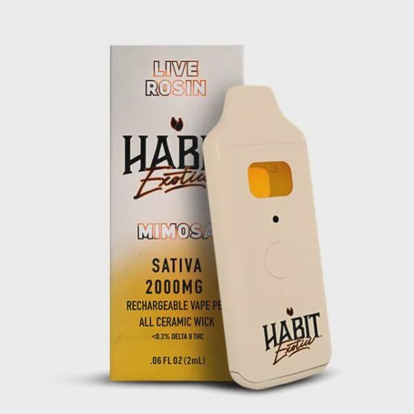 Habit: Exotic Rosin | 2g Disposable Vape, Strain: Mimosa (Sativa)
