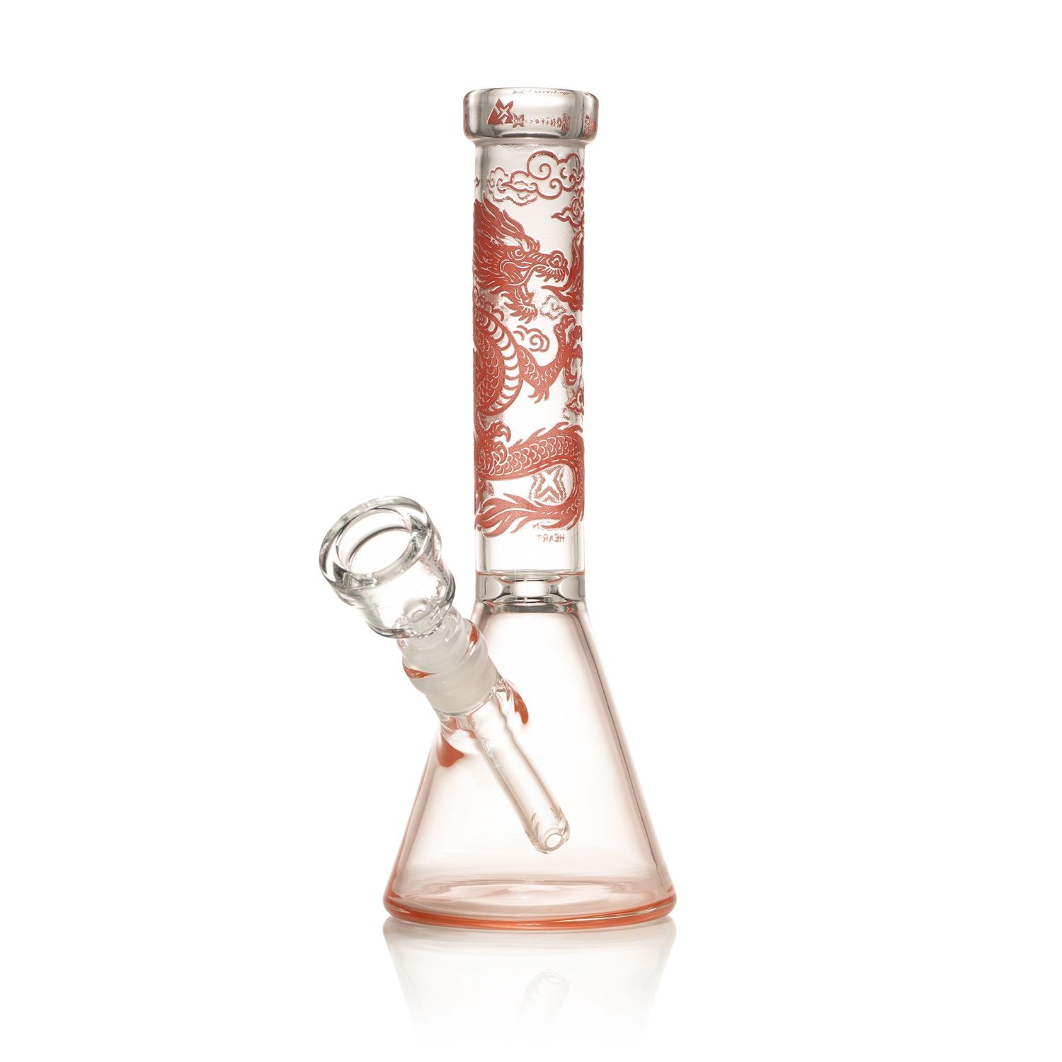 10" Dragon Heart Bong, Color: Red
