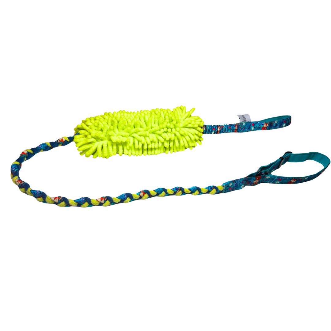 Agilityleine mit Mopp und Bungee | robustes Hundespielzeug | Hundesport Zergelleine