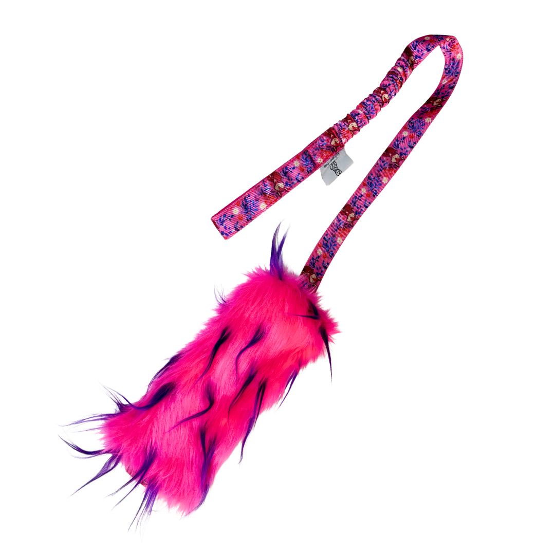 Kunstfell-Zergel lang mit Ruckdämpfer, 95 cm