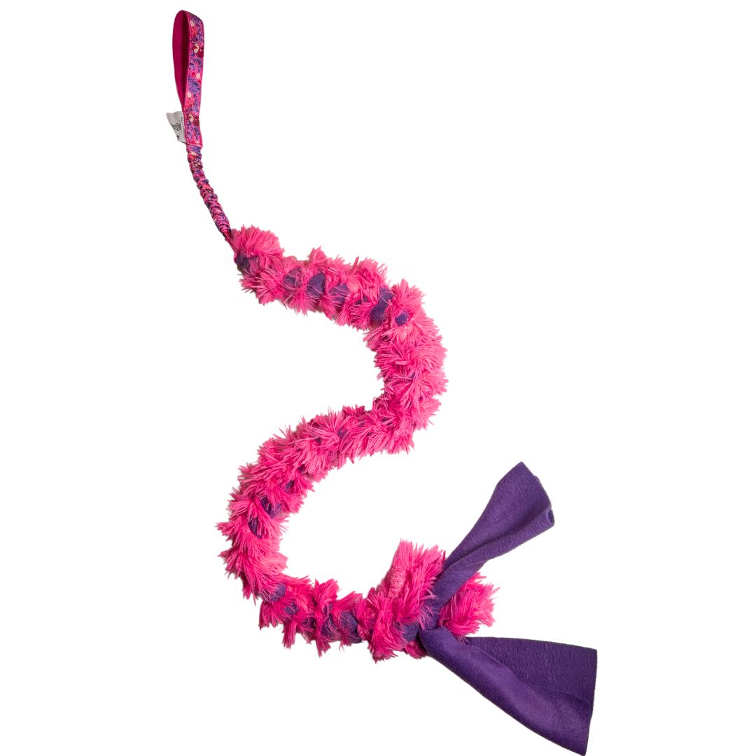 Fell und Fleece Zergel mit extra starken Bungee, 135 cm Schlepper