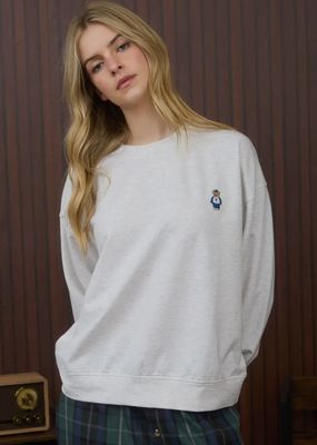 Teddy Embroidery Sweatshirt