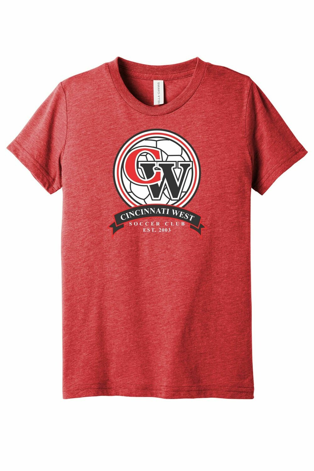 Red Triblend Short Sleeve Tee