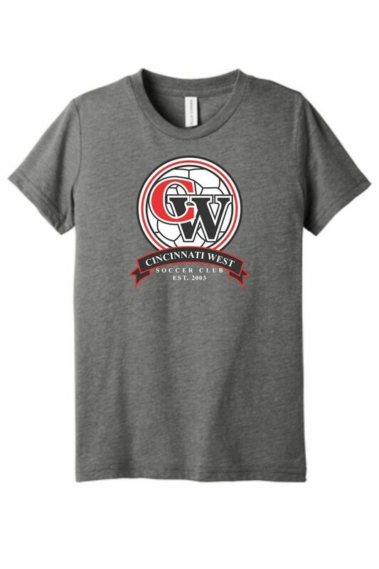 Grey Triblend Short Sleeve Tee
