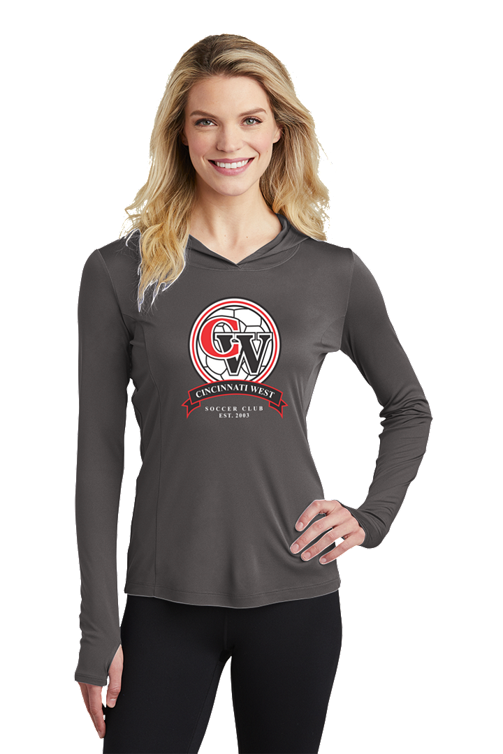 Sport-Tek Ladies PosiCharge Competitor Hooded Pullover
