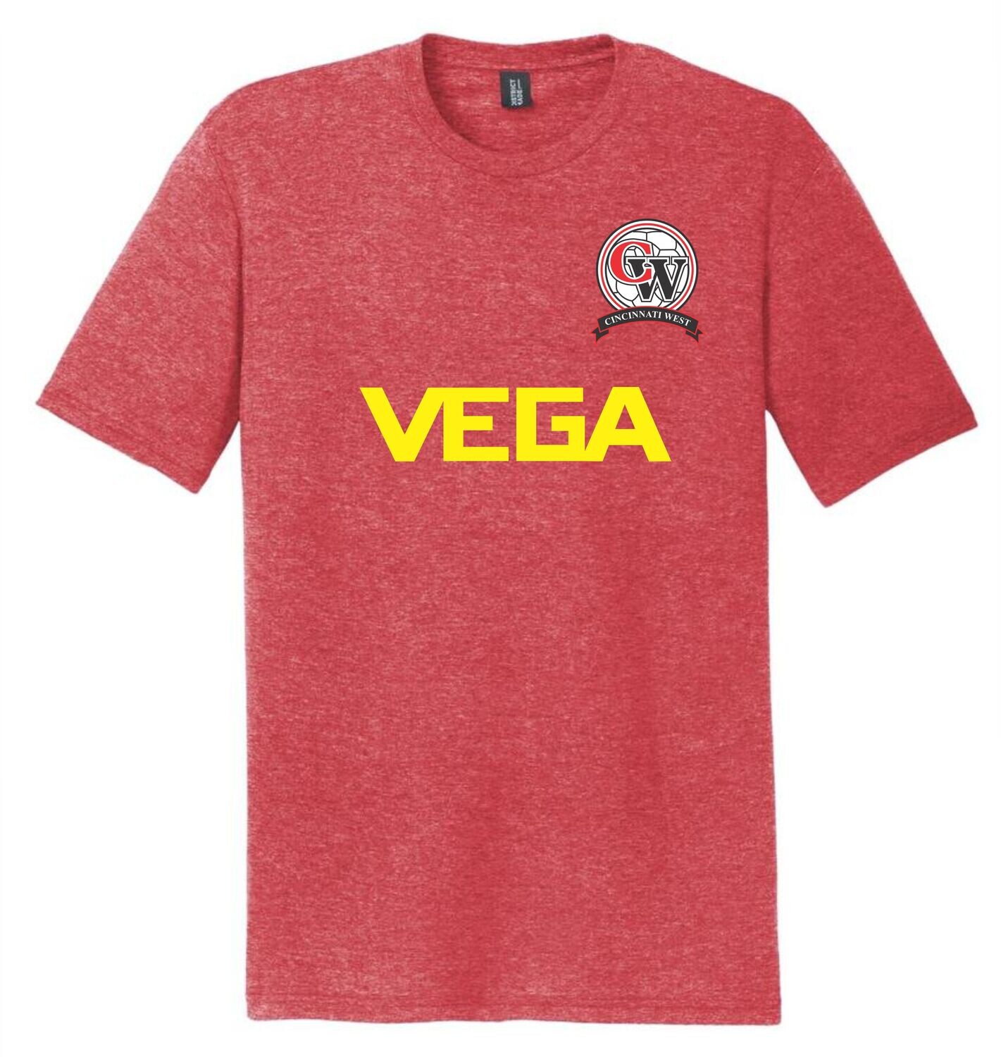 PRACTICE TEE VEGA RED
