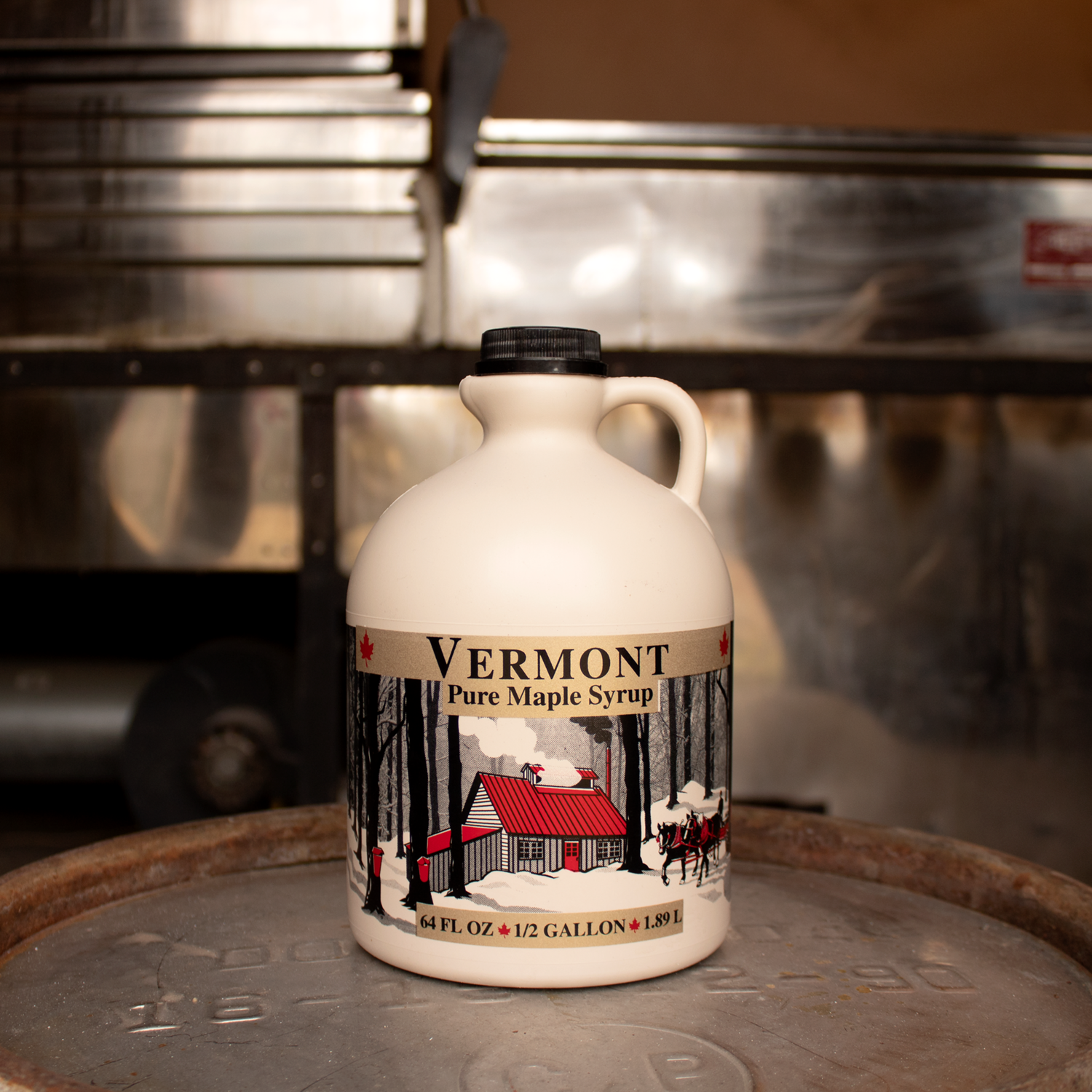 Pure Vermont Maple Syrup — (3) 1/2 Gallons