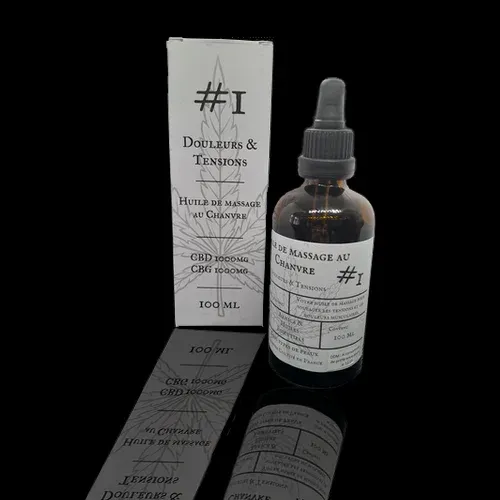 ​​CBD and CBG Massage Oil #1 Pain &amp; Tension