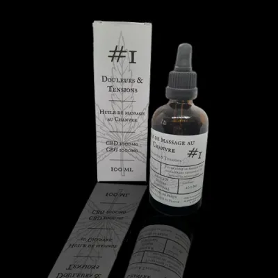 ​Aceite de masaje con CBD y CBG n.º 1 para aliviar el dolor y la tensión