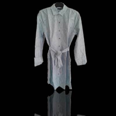 Vestido de hojas azules