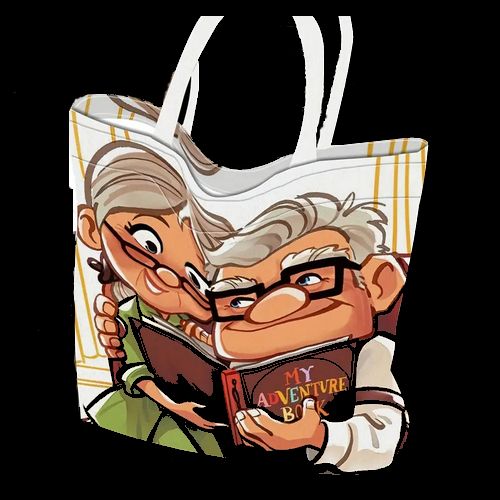 Hemp Tote Bag – Balloons &amp; Adventure Theme