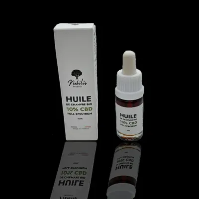 Organic hemp oil 10% Full Spectrum Nobilis Burgundy-Franche-Comte