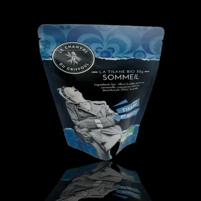 Organic sleep herbal tea from Occitanie - CBD: 12%