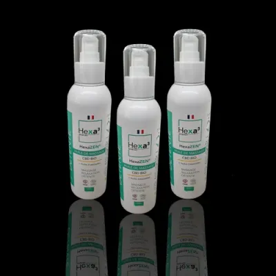Huile de Massage CBD Bio HexaZEN®