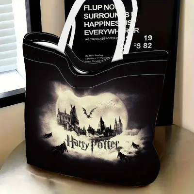 Hemp Tote Bag – Castle &amp; Night Magic Theme