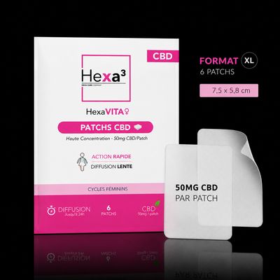 Patchs CBD 50mg x 6 patchs FORMAT XL